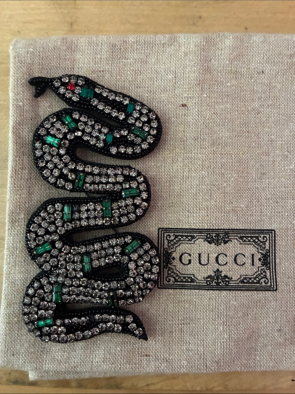 Gucci Snake Brooch W/COA!
